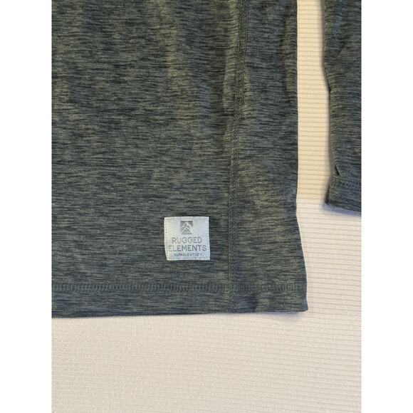 Rugged Elements Long Sleeve Shirt Large Gray Stretch Athletic Utility Tee - Picture 2 of 10
